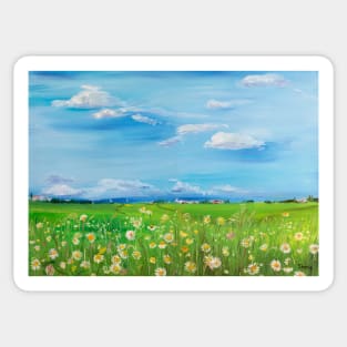 Daisy Field Sticker